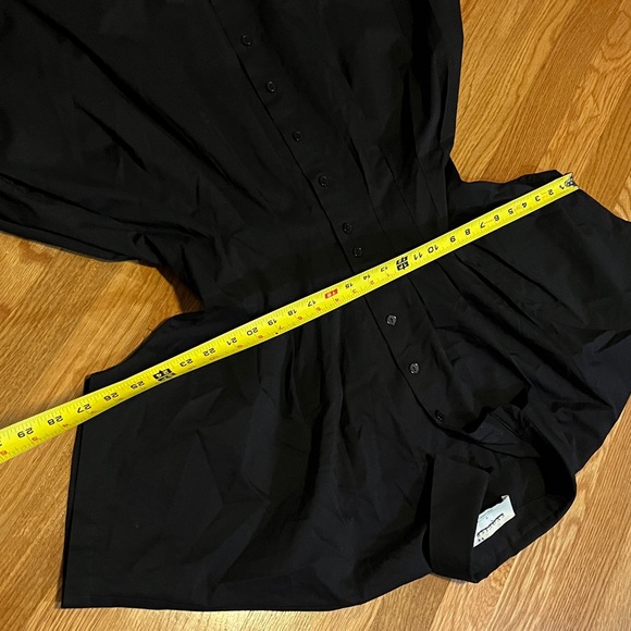 Anthropologie x Exquise The Tobie Button-Front Pleated Shirt Dress Mini Sz M NWT - Picture 8 of 13